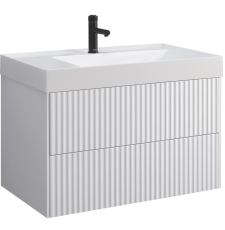 Тумба для умывальника Belux Сиртаки НП 85-02 подвесная, 2 ящ., белый глянц. 1