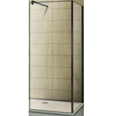 Душевая кабина BAS Good Door Walk-in SP+SP+P 80x100, черный ВИ00011+ВИ00020