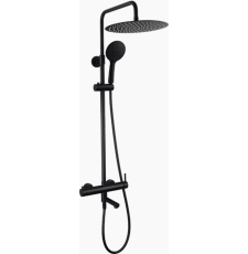 Душевая стойка Caprigo Don 53-315-ner, со смесителем, изливом, матов.черный