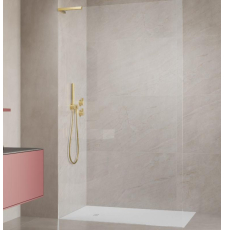 Душевая перегородка Radaway Modo 8 QL SL Brushed Gold II 80 L 80x200 прозр. Easy Clean\браш.золото