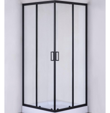 Душевая кабина Taliente 80x80 TA-08082-1CB кв., прозр./черный мат.