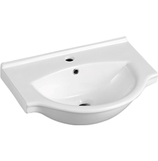 Раковина Aquaceramika Allure 55.5 мебельная, Glossy White