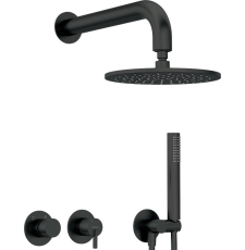 Встроенная душевая система Deante Silia Nero NQS N0YK со смесителем, черный