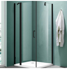 Душевая кабина Adema Сканди 90x90 блэк, прозр. easy clean\черный