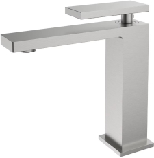 Смеситель для умывальника Vincea Dice VBF-2DS1BN, никель