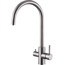Cмеситель для кухни Oliveeka KS OL-458022-BN с фильтром для питьевой воды, никель матовый
