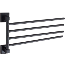 Держатель для полотенец Vivi Felice Notte FL 1024 N поворотный, четверной, 41 см, черный матовый
