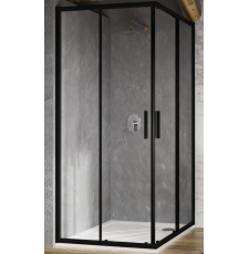 Душевая кабина Ravak Blix Slim BLSRV2-90 90x90, транспарент AntiCalc, черный