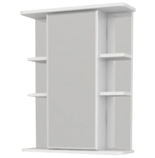 Зеркало-шкаф Kaksa Гиро 55 55.5x69.9 с полками, белый