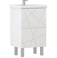 Тумба для умывальника Vigo Geometry 500-0-2 50 Фостер напольная, 2 ящ., белый