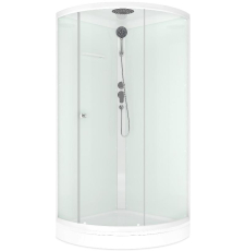 Душевая кабина Domani-Spa Simple 99 90x90 прозр.\бел. DS01Sm99LWCl00-V1.2