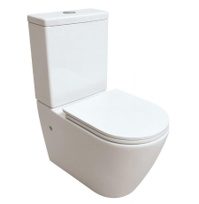 Унитаз напольный Grado GD-3201T, с крышкой микролифт слим, горизонтальный выпуск