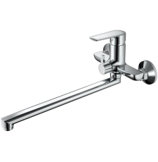 Смеситель для ванны Haiba HB563 HB22563 настенный, с длинным изливом, с душем, хром