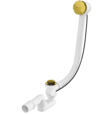 Сифон для ванны Whitecross SPWC60GL полуавтомат, 60 см, латунь, золото