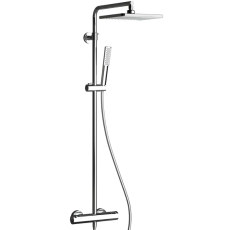 Душевая стойка с тропическим душем Teska Devon DK2102C с термостатом, хром