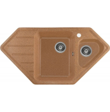 Мойка для кухни Gerhans E10 92x48, врезная, угловая, терракот 23