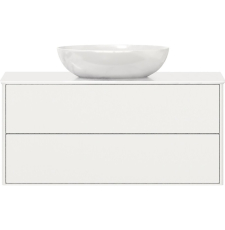 Тумба для умывальника Belux Джаз НП 110-02 подвесная, 2 ящ., белый глянц. 1