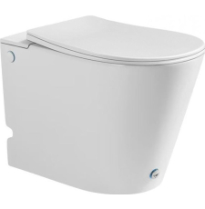 Унитаз приставной безободковый Roxen Turbo Rimless импульсный, с крышкой микролифт слим