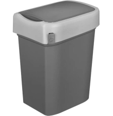 Мусорное ведро Restola Econova Smart Bin 434258111 с крышкой маятник, 50 л, серый
