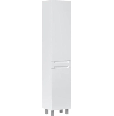 Шкаф-пенал Equil Corner 40 напольный, с корзиной, 2 дв., белый