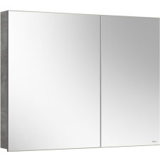 Зеркало-шкаф Belux Стокгольм ВШ 90 90x70, 2 дв., Бетон Чикаго светло-серый 31