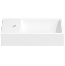 Раковина Wellsee WC Area 45 универсальная, левая, глянцевый белый