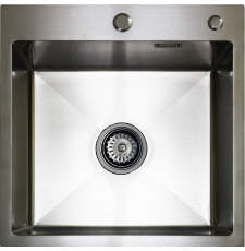 Мойка для кухни Blantek LS-5050S Brushed 50x50, врезная, нержавеющая сталь