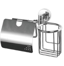 Держатель для туалетной бумаги Ledeme 17 L1703-1 с крышкой и держателем для освежителя