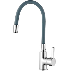 Смеситель для кухни Ledeme H98 L4898-9 с гибким изливом, хром/серый Смеситель для кухни Ledeme H98 L4898-9 с гибким изливом, хром/серый
