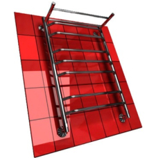 Полотенцесушитель водяной Двин Лесенка TFN8 L (1"-3/4-1/2) 80x50, боковое левое