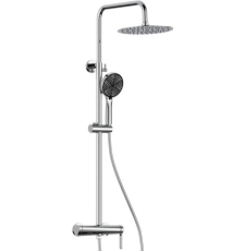 Душевая стойка с тропическим душем Gid Aira L020-CH-ND3 со смесителем, хром