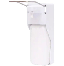 Дозатор для мыла и антисептика Merida Bio локтевой, 1000 мл, белый