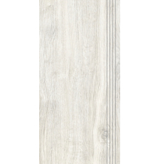 Плитка-керамогранит для ступеней Керамин Ноттингем 7 29.5x60 бордюрная, светло-серый