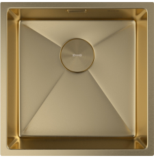 Мойка для кухни ZorG Zerox U/IF 44x44, под столешнцу, PVD Gold