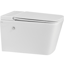 Унитаз Abber Rechteck AC1202P подвесной, импульсный, с крышкой микролифт, белый глянцевый