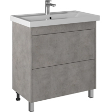 Тумба с умывальником Briz Риччи Т8-80 Фостер напольная, 2 ящ., бетон