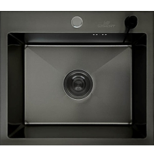 Мойка для кухни Wisent WS35044BD 50x44, врезная, с коландером, дозатором, текстур. PVD, графит