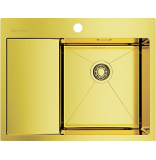 Мойка для кухни Omoikiri Akisame 65-LG-R 65x51 4973084, врезная, правая, светлое золото Мойка для кухни Omoikiri Akisame 65-LG-R 65x51 4973084, врезная, правая, светлое золото