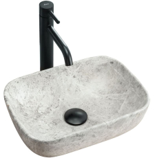 Раковина Rea Camelia Light Stone 36 на столешницу, под камень Раковина Rea Camelia Light Stone 36 на столешницу, под камень