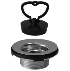 Ситечко для сифона PlastBrno EUVCR00 с пробкой, сталь, хром