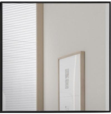 Зеркало Алмаз-Люкс М-244 60x60, черный