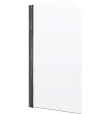 Душевая шторка на ванну Roxen Brimen 80x140, прозр. EasyClean\черный DeepBlack
