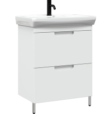 Тумба для умывальника Belux Мадейра Н 65-02 напольная, 2 ящ., белый глянцевый 1