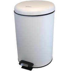 Мусорное ведро Ksitex BGR-20W с педалью, 20 л, микролифт, белый