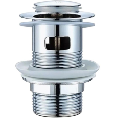 Донный клапан Ledeme L66-2 с переливом, хром