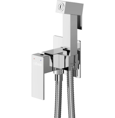 Смеситель с гигиеническим душем Cezares Slider DIF, встраиваемый, хром