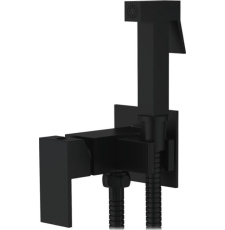 Смеситель с гигиеническим душем Ledeme H98 L5398B-8 настенный, черный