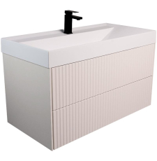 Тумба для умывальника Belux Сиртаки НП 100-02 подвесная, 2 ящ., светлый миндаль матовый 180
