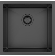 Мойка для кухни ZorG Premium ZRN PVD 45x45 под столешницу, Gunblack