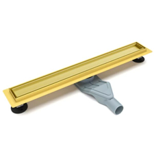 Душевой трап Ceramalux CL6138G-80 с решеткой, матовое золото